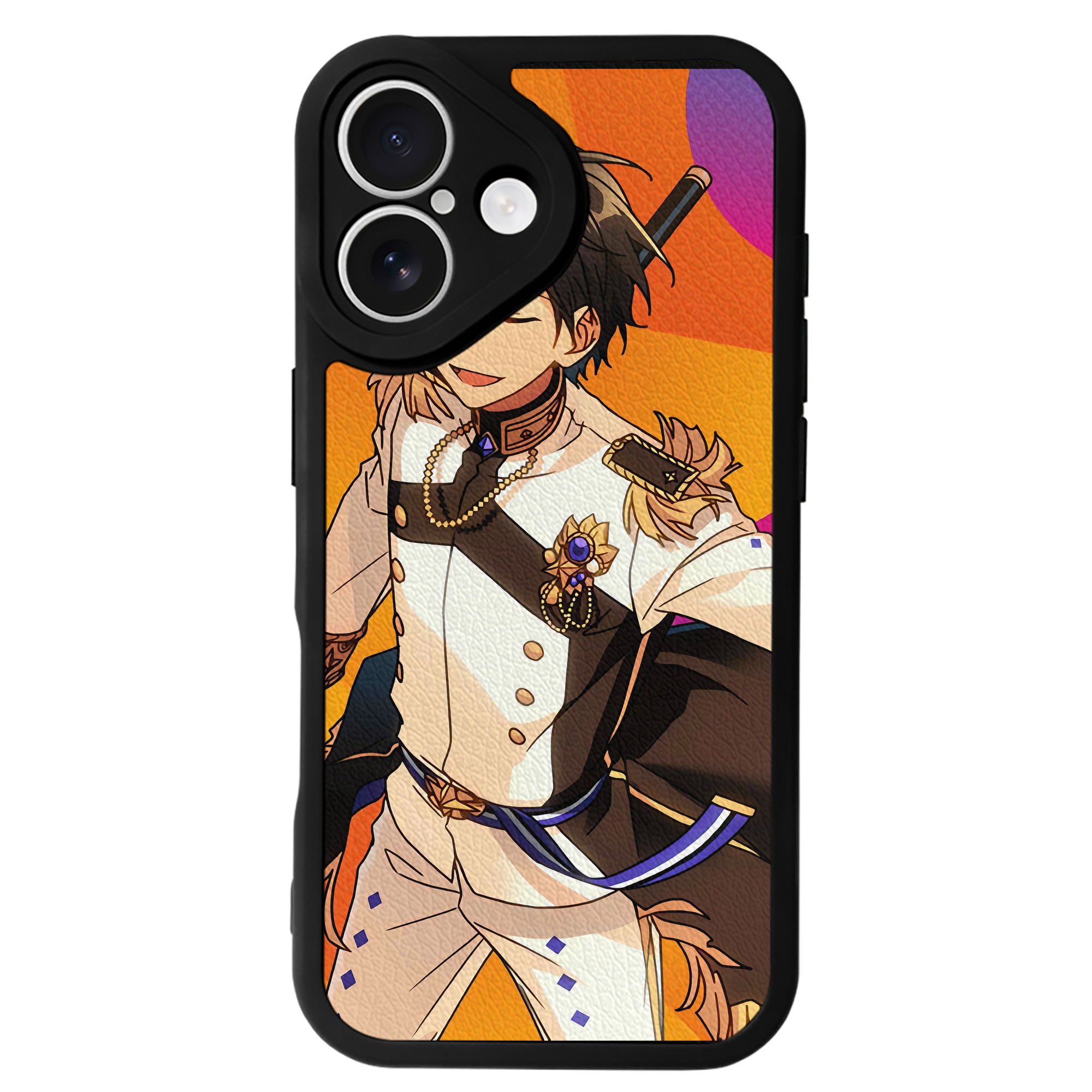 （画像用） あんさんぶるスターズ! Ensemble Stars 【iPhone 16シリーズ対応】シリコンスマホケース（レザー調） 材質：シリコン